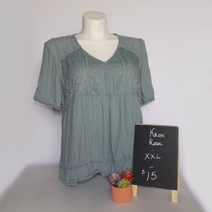 Knox Rose Flowing Top